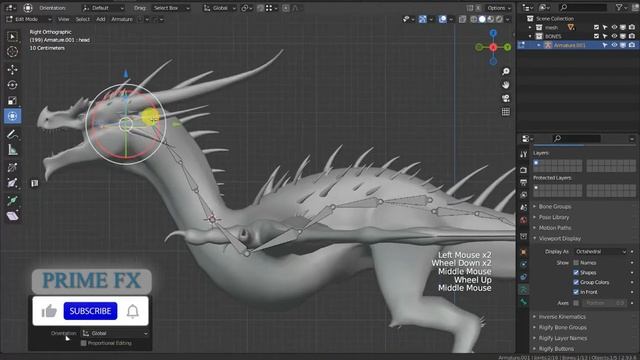 Rigging Dragon! ADDING SPINE Blender animation tutorial using Rigify free addon tutorial Part #2 смотреть онлайн