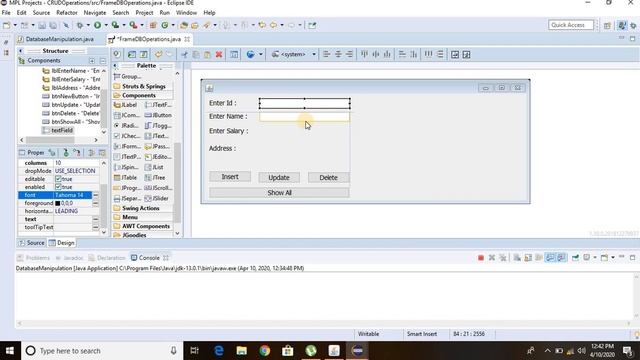 Design GUI in Eclipse using drag and drop смотреть онлайн