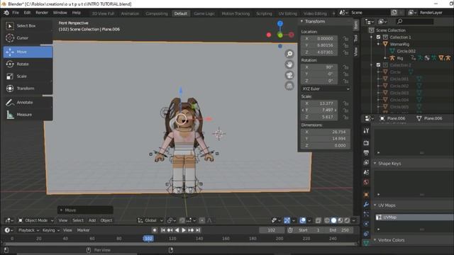 how to make a roblox animation for beginners (blender 2.9) смотреть онлайн