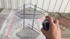 Как реанимировать ржавую хромированную полку для ванной комнаты