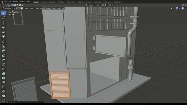 Industrial Street Scene - Slow Demo - Grid Modeler (blender addon) смотреть онлайн