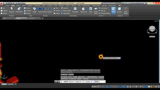 Process Piping Routing tutorial using Autocad 2016 3D смотреть онлайн