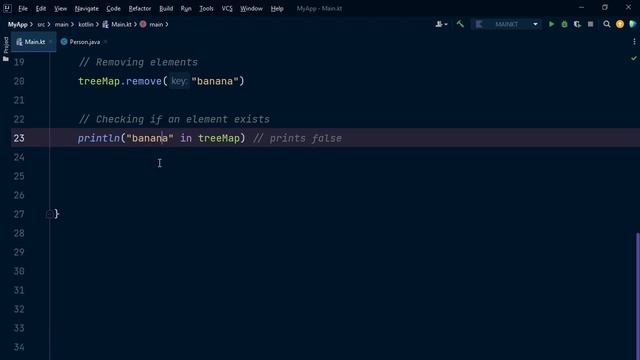 TreeMap in Kotlin | Data structures смотреть онлайн