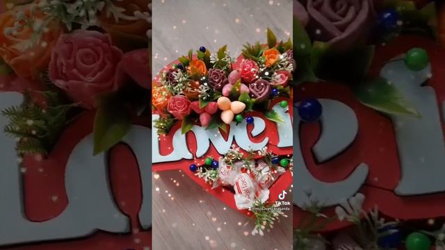 Пенобокс с цветами из мыла и конфетами "рафаэло "! смотреть онлайн
