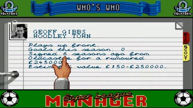 AMIGA Super League Manager OTHER COMMERCIAL AGA 1995 Audiogenic adf смотреть онлайн