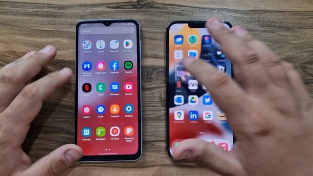 Samsung Galaxy A13 vs iPhone 13 Pro Max смотреть онлайн