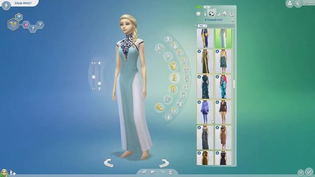 The Sims 4: CAS ● Disney Queen Elsa Razengraffe (FROZEN) смотреть онлайн