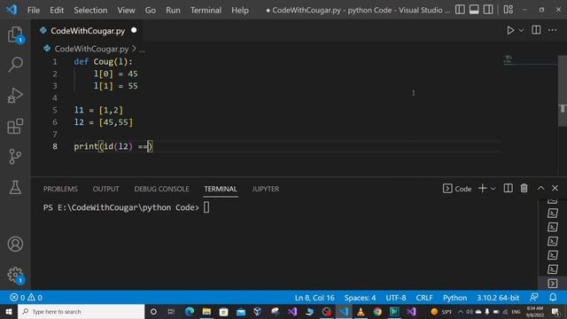 Coding | Programming Quiz 12 : id of objects in Python смотреть онлайн