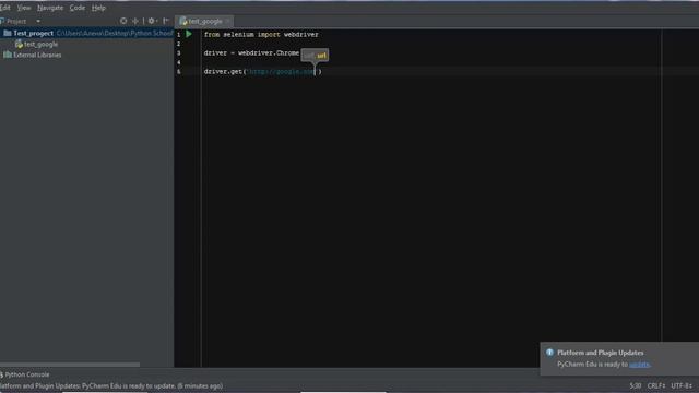 Python + Selenium WebDriver - Видео №1. Начало смотреть онлайн