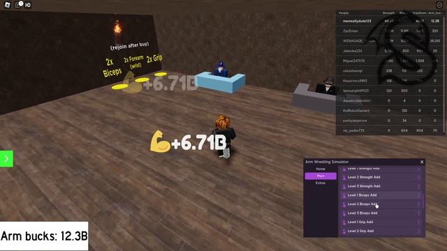 Roblox arm wrestling simulator Script - OP Autofarm | Increase Multipliers | Infinite Arm Bucks смотреть онлайн