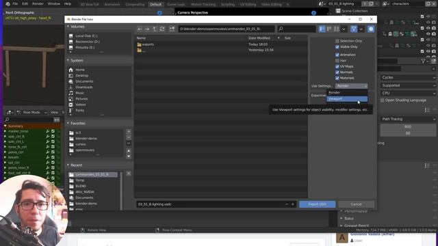 USD Import and Export in Blender смотреть онлайн