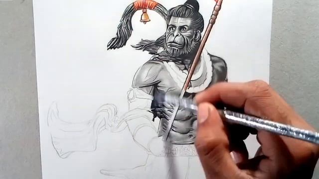 Lord Hanuman Drawing ?? || смотреть онлайн