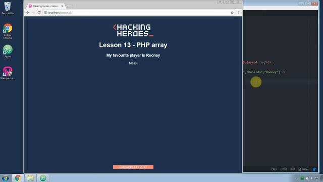 Lesson13.1 - PHP array and foreach смотреть онлайн
