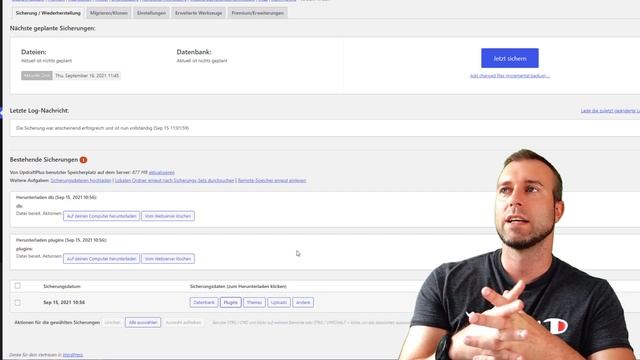 WordPress Backup Tutorial & Strategie 2022 ?? kostenloses Plugin- UpdraftPlus смотреть онлайн