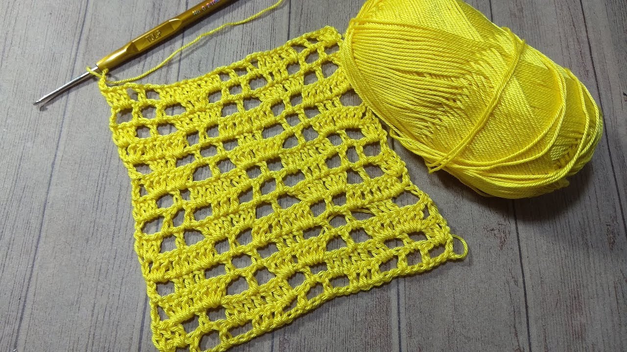 Супер легкий узор крючком. смотреть онлайн