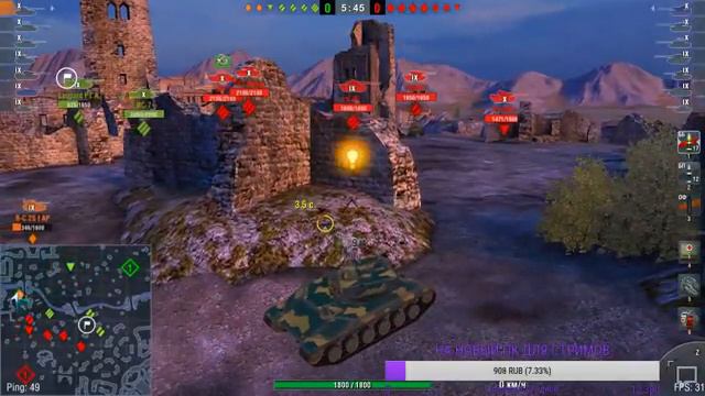ПРОБУЕМ ИГРАТЬ НА Вat Châtillon 25 t В WoT Blitz! смотреть онлайн