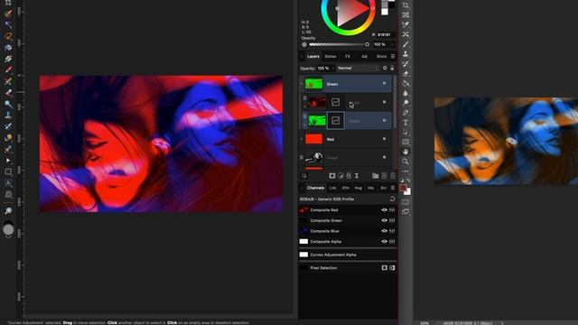 Affinity Photo Tutorial on how to use RGB channels in blending like Photoshop смотреть онлайн