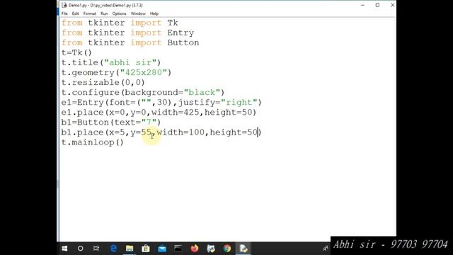 How To Create Calculator in Python part 5 Tkinter in hindi смотреть онлайн