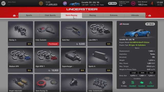 340+mph (550+kph) Bugatti Swapped Corvette C6 ZR1 Top Speed Setup | Gran Turismo 7