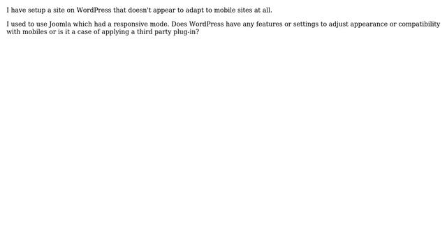 Webmasters: Does WordPress include native mobile support? смотреть онлайн