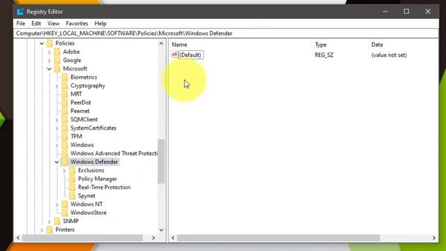 Windows Defender Disableantispyware Missing in Registry Enable/Disable/Create New смотреть онлайн