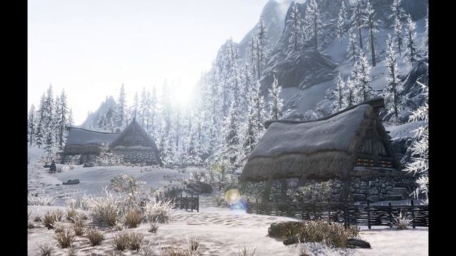Skyrim OST: snowy day and night смотреть онлайн