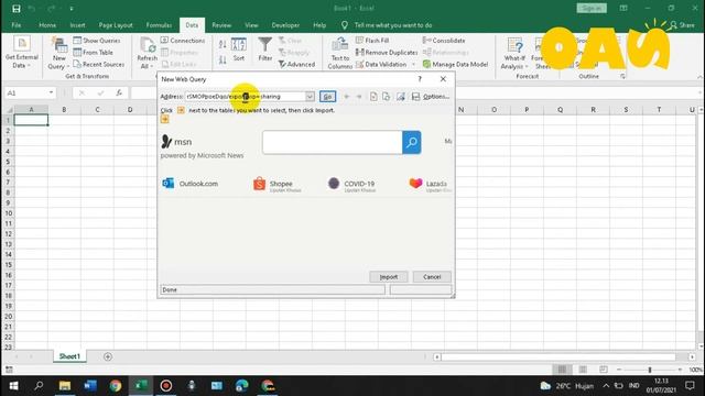 Cara Mengimport Data Dari GOOGLE SPREADSHEET ke EXCEL смотреть онлайн