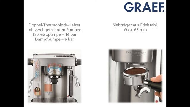 Graef Siebträger-Espressomaschine ES 90 und ES 91 смотреть онлайн