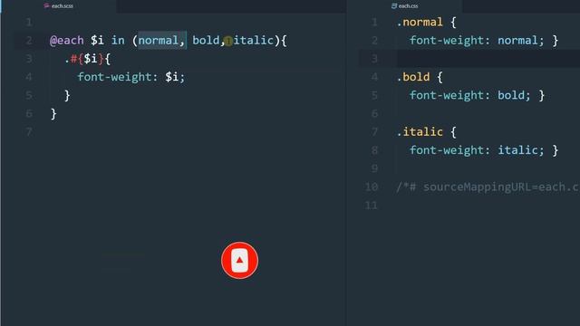Sass @each Loop Directive Tutorial in Hindi / Urdu смотреть онлайн