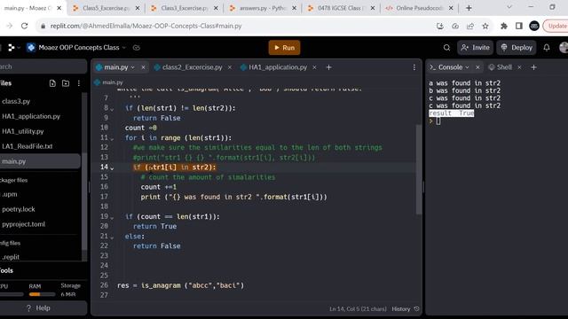 OOP Python video tutorial Class 4 (Part 2 - Continue. Solving anagram Challenge) - Python tutor смотреть онлайн