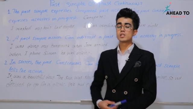 Past simple or past continuous - English tenses مقایسه زمان گذشته ساده با گذشته جاری смотреть онлайн