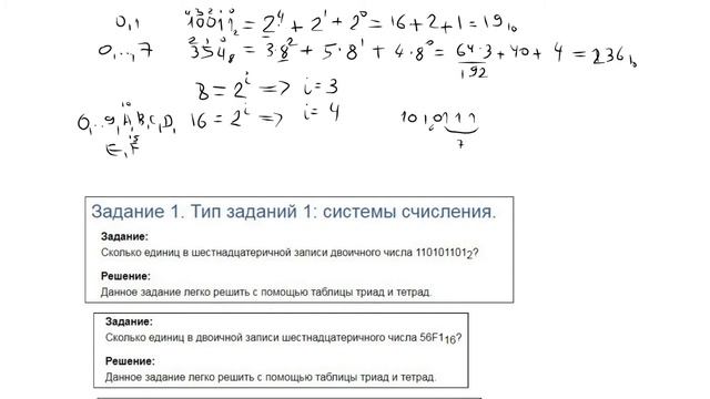 двоичная восьмеричная шестнадцатеричная системы смотреть онлайн