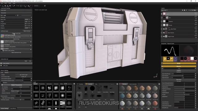 Substance Painter для новичков - полный курс: 10 - Кисти партиклы