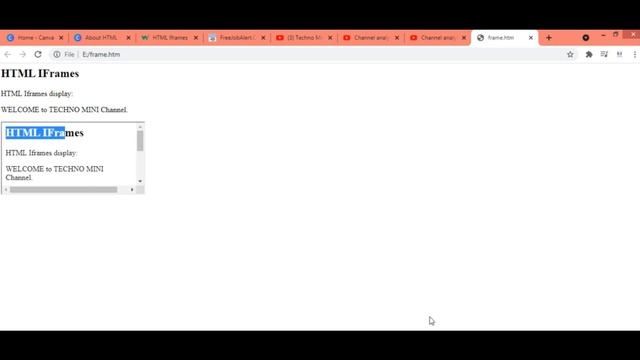 HTML Iframes in HTML |how to make iframe | How to use in HTML for webpage data | for beginner| Hind смотреть онлайн