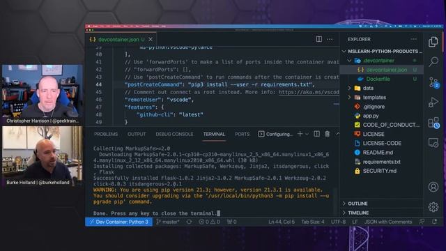 Web Wednesday: Use containers to streamline your dev process with Burke Holland смотреть онлайн