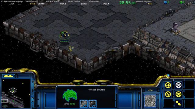 Starcraft: Protoss Brood War Campaign in 54:21 RTA смотреть онлайн
