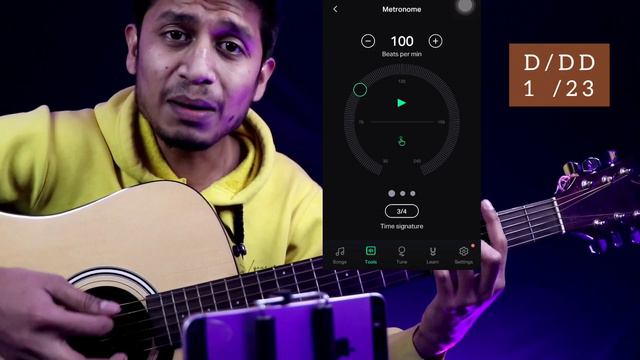 Basic 3/4 Rhythms Practice With Metronome || Metronome Ke Sath Practice Kaise Kare смотреть онлайн