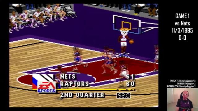 Let's Play NBA Live 96: Game 1 - Raptors vs Nets смотреть онлайн