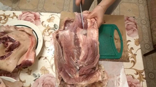 Как разделать гуся на части