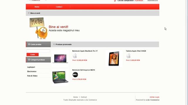 e.Go Commerce cms demo смотреть онлайн