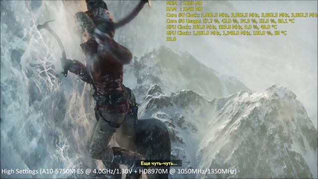 MSI GX70 - Rise of the Tomb Raider - AMD A10-5750M ES / HD8970M (R9 M290X) смотреть онлайн