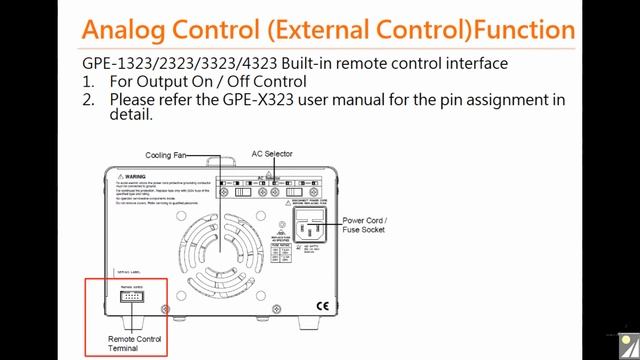 GWInstek GPE-X323 Series Multi-output DC Power Supplies from Saelig смотреть онлайн