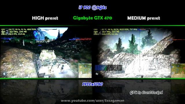 War Thunder - GTX 470 - i7 920 - High 1080p Test смотреть онлайн