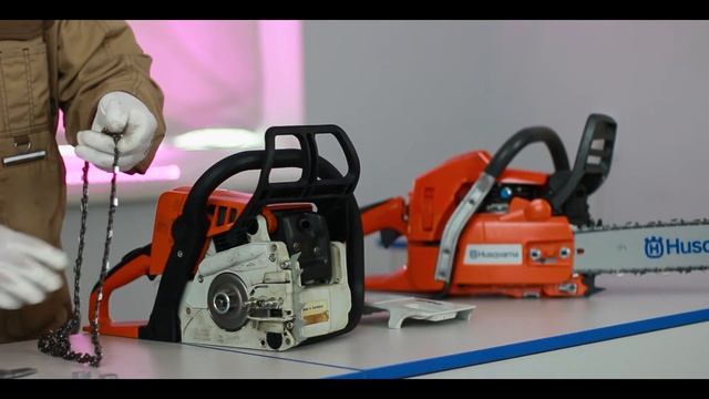 Подготовка бензопилы Husqvarna к работе смотреть онлайн