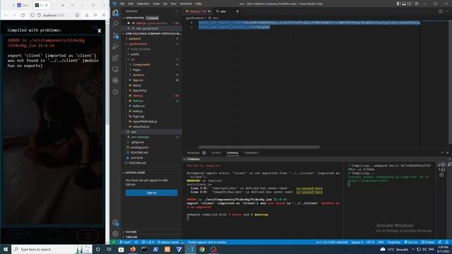 Build A Full Stack Gym in React JavaScript #7 - Connect Front End to SanityCMS using sanity Clien смотреть онлайн