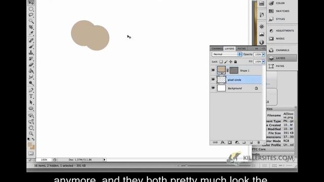 Photoshop CS5 Closed Captioned - Introduction To Vector Tools