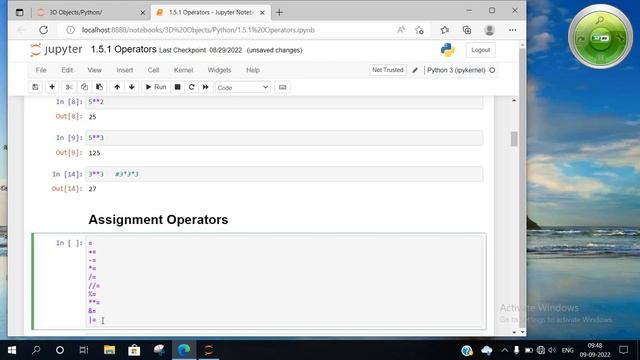 Python Operators || Arithmetic Operators || Assignment Operators смотреть онлайн