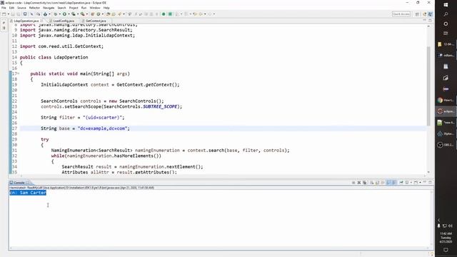 How to connect LDAP (any directory) in Java and do ldap search - Easiest code (code in description смотреть онлайн