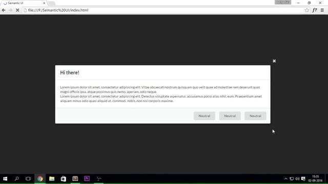 Semantic UI - Modals - Chapter 2 Part 4 смотреть онлайн