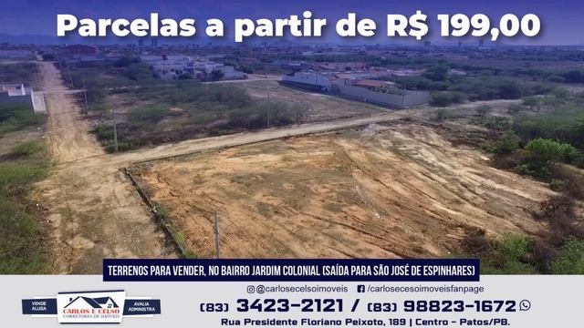 21 Terrenos a VENDA no Lot. Jardim Colonial em Patos-PB смотреть онлайн